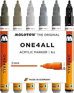 Molotow Acrylic marker One4All 127HS Grey Set-05600636