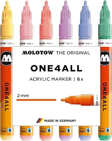 Molotow Acrylic marker One4All 127HS Pastel Classic Set-05600637