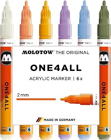 Molotow Acrylic marker One4All 127HS Pastel Modern Set-05600638