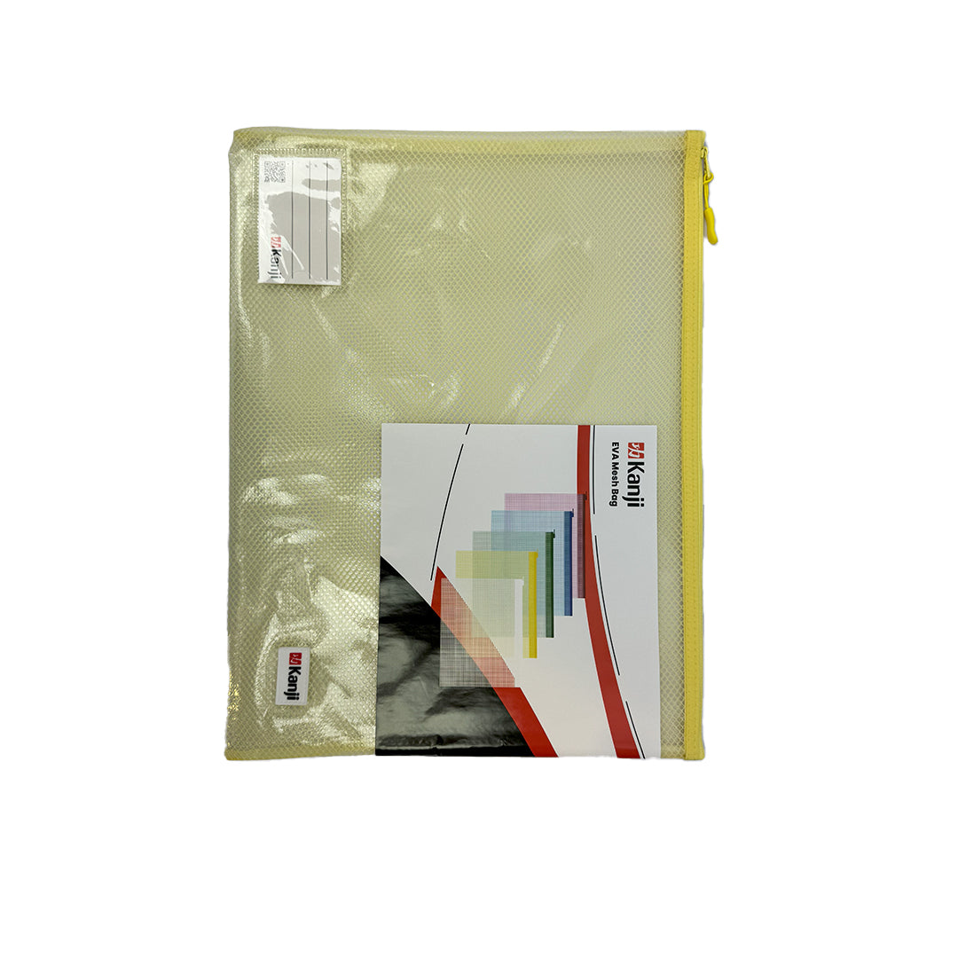 Kanji A4 Eva zipper bag Yellow-03200032
