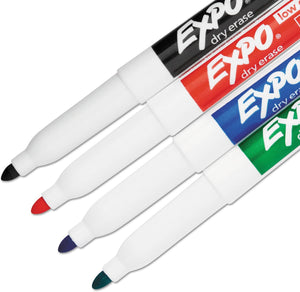 مجموعة أقلام التحديد ذات النقاط الدقيقة للمسح الجاف من إكسبو مكونة من 4 أقلام تحديد متنوعة
