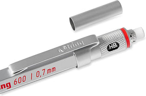rOtring- 600 Mechanical Pencil, 0.7 mm, Silver - 17250091