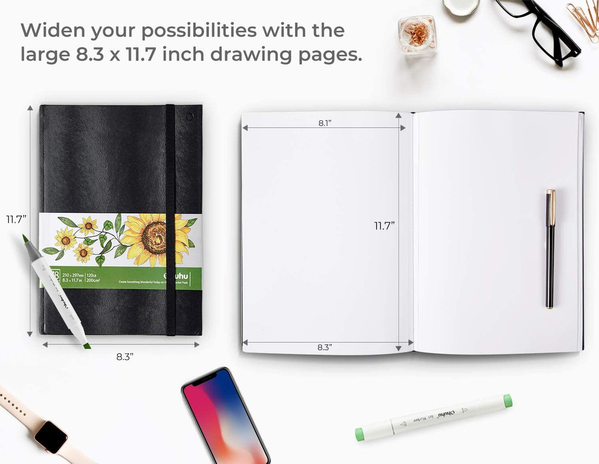 أوهوهو، سكيتش بوك فني - 78 ورقة - (210 مم × 297 مم) - 200 جم / م 2 - 01080001