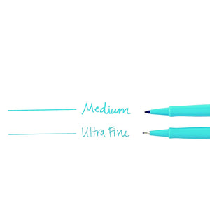 Paper Mate Flair Pen Med Sky Blue