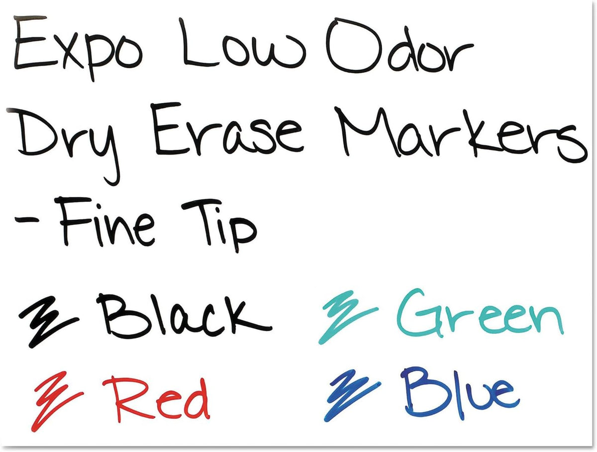 Expo Low Odor Dry Erase Marker Fine Point Set of 4 Assorted Marker -17250323