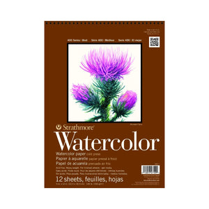 ستراثمور - ورق رسم بالألوان المائية  22.9 × 30.5 سم 12 ورقة  