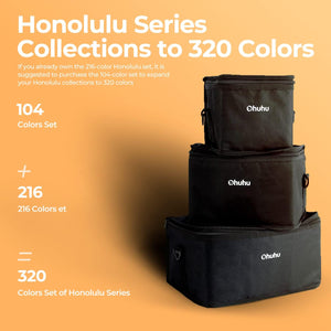Ohuhu Honolulu 104+1 Colors Dual Tip Alcohol  Art Markers, Brush & Chisel - 01080041