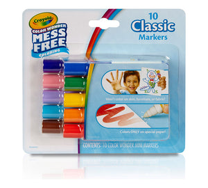 Crayola - Classic 10p-Color Wonder Markers- 01330802