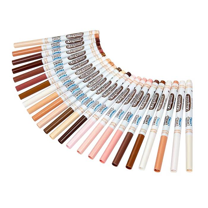 كرايولا - أقلام تحديد الخطوط الدقيقة القابلة للغسل - عبوة 24 قلم تحديد - 01210075