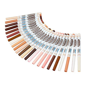 Crayola - Colors of the World Washable Fine Line Markers - pack 24 Markers - 01210075