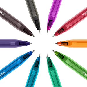 Paper Mate InkJoy 100ST Ballpoint Pens | Medium Point (1.0mm) | Fun Colors | 10 pens - 17250277