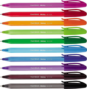 Paper Mate InkJoy 100ST Ballpoint Pens | Medium Point (1.0mm) | Fun Colors | 10 pens - 17250277