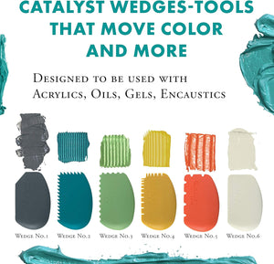 Princeton - Catalyst Silicone Wedge Tool- Grey - Size W-01 -01070345