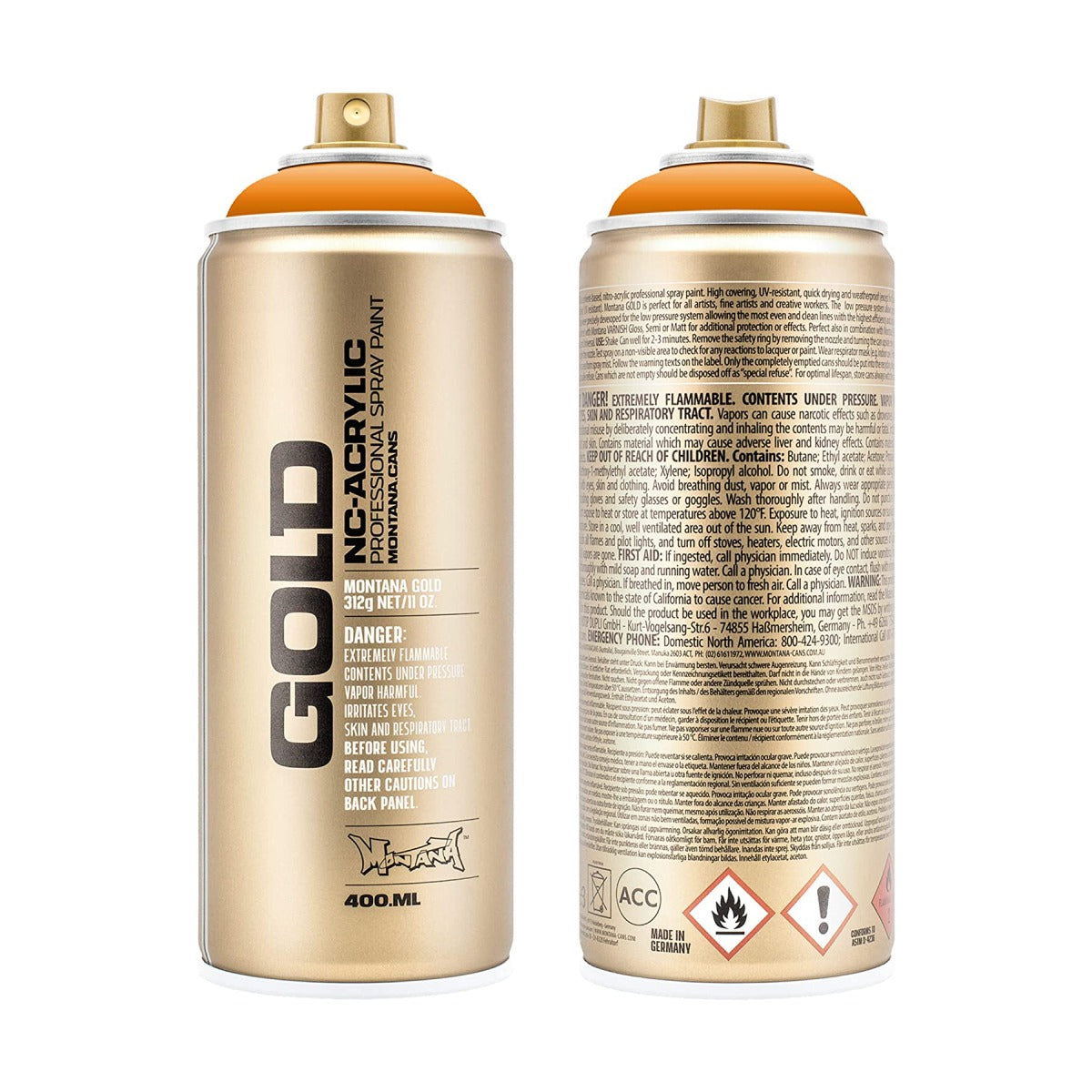 Montana Gold Spray Shock Orange Light - 400ml - S2000 - 05620153