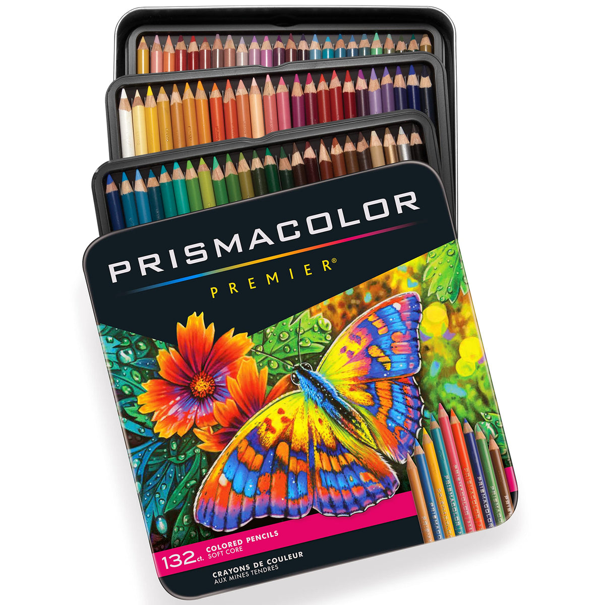 PRISMA COLOR- Soft Core- Set of 132 Colored Pencils- 01350364