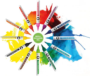Molotow - Brush Pen Aqua Color Wallet Basic-Set 1 - 05600522