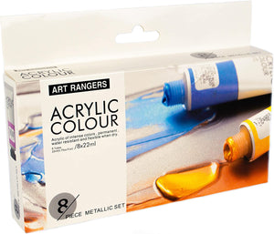 Art Ranger Acrylic Metallic Colour 8x22ml - 17330089