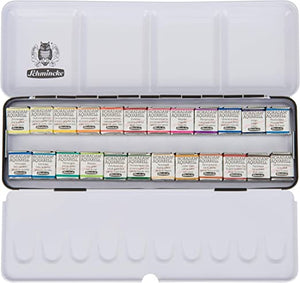 صندوق ألوان أكواريل هورادام مع 24 لونًا مائيًا رائعًا