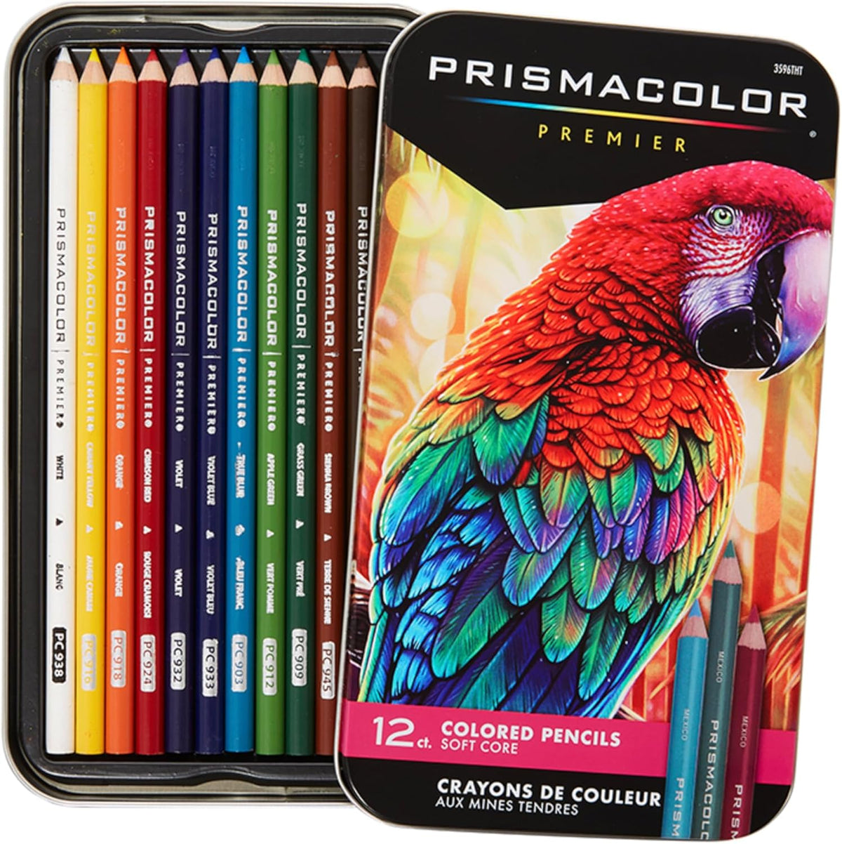 PRISMA COLOR- Soft Core- Set of 12 Colored Pencils- 01350242