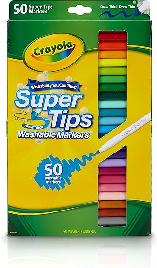 Crayola marker SUPER TIPS 50CT -01350198
