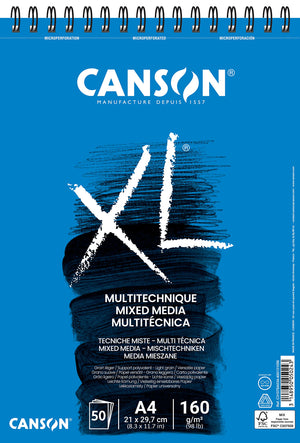CANSON SPP CANXL MIX MEDIA 50S A4 160G-C31078A034-07021946
