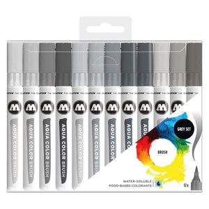 Molotow - Aqua Color Brush Grey Set - 05600524