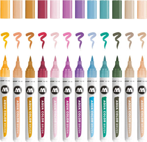 Molotow - Brush Pen Aqua Color Brush Wallet Basic-Set _2 -05600523