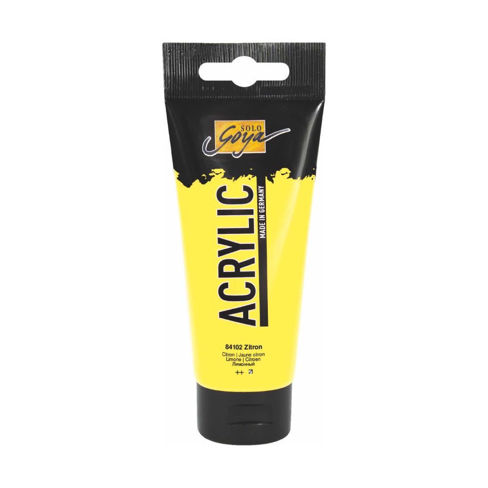 Solo Goya- Acrylic paint-100ml tube- Zitron- 52501441