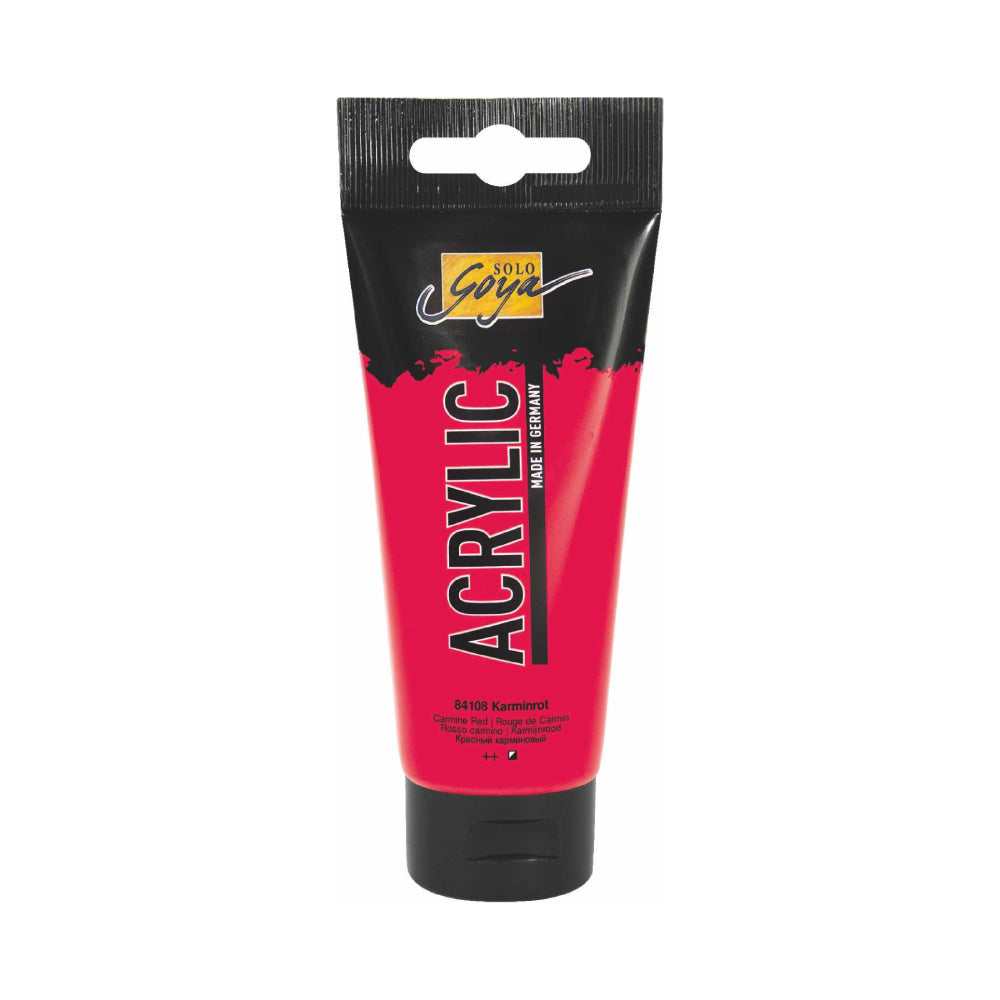Solo Goya- Acrylic paint-100ml tube- Carmine Red- 52501452