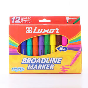 Luxor-Broadline Marker Set -(Pack of 12)-01500122