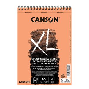 Canson,XL Extra White Sketch 90 A5 Paper- 07021633