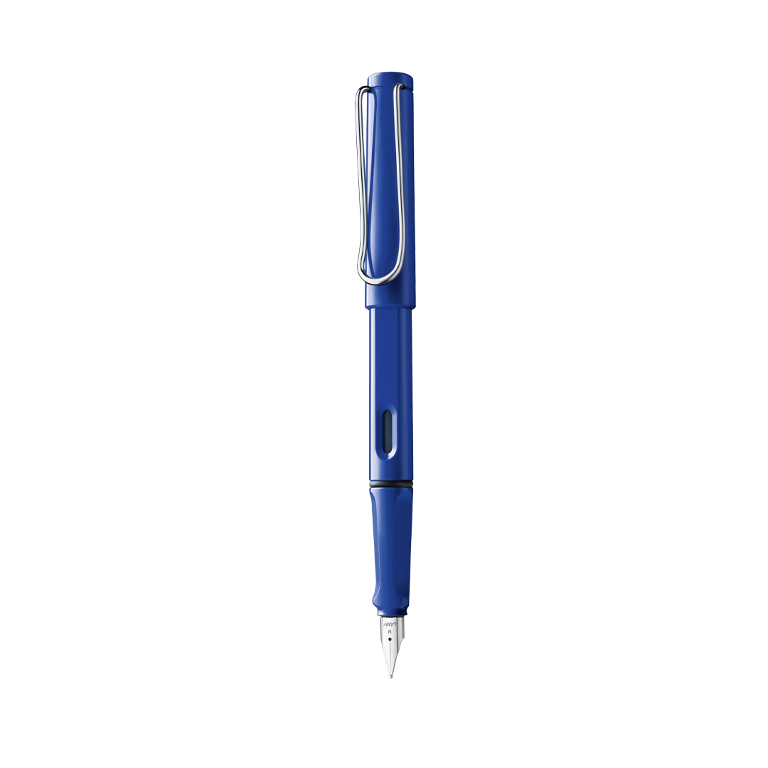lamy safari fountain pen blue medium blue ink - 19060144
