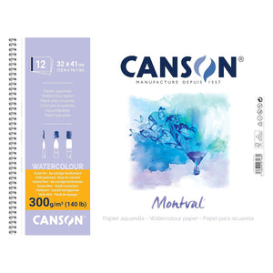 Canson Spiral Montval of 12 Sheets 32 x 41 cm 300 g/m² - 07021810