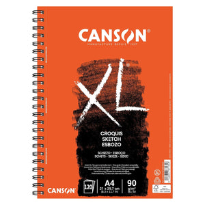 Canson, XL Sketch Drawing Paper, 120 Sheets, A4 (21 x 29.7 cm), 90G - 07021523