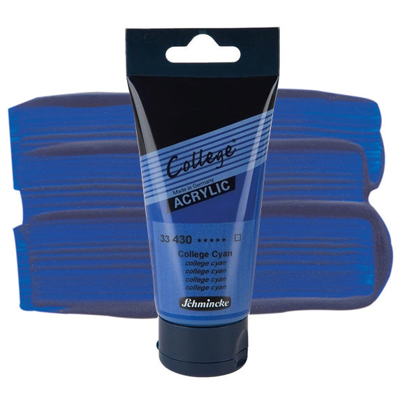 Schmincke College Acrylic Color -75ml - College Cyan- 05640291