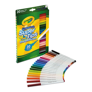 Crayola Washable Super Tips Markers, Set 20 Assorted - 01350404