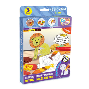 Paulinda - Crayon Clay - Magic Card Lion- Set of 2pc - 03260003