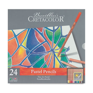 Creta color Fine Art Pastel Pencil Set - Tin Box, Set of 24  - 08010194
