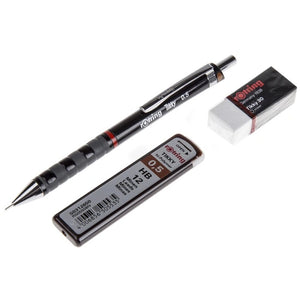 روترينج قلم رصاص ميكانيكي تيكي 0.5 مع علبة رصاص وممحاة