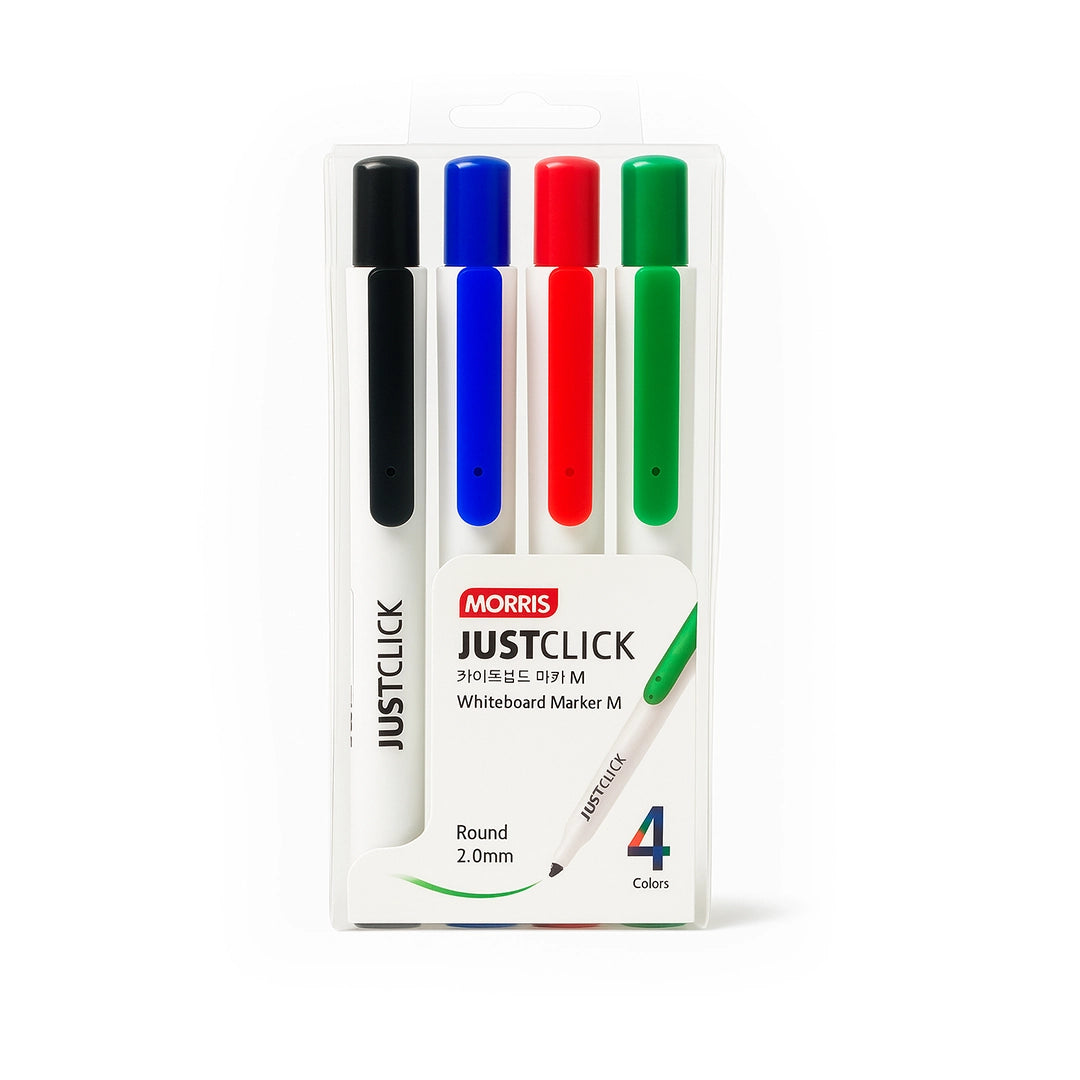 JUSTCLICK Whiteboard Marker M 4 color set-MRW-106-4S-01170013