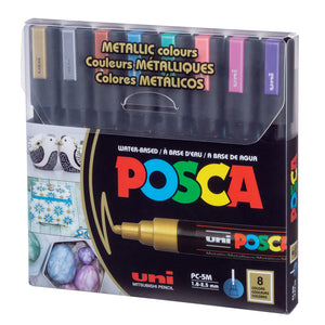 Uni-Posca Metallic Color Set of 8 (1.8-2.5mm) - 14051091