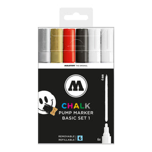 Molotow - Chalk Marker Basic Set 1 (4-8 mm)-05600297