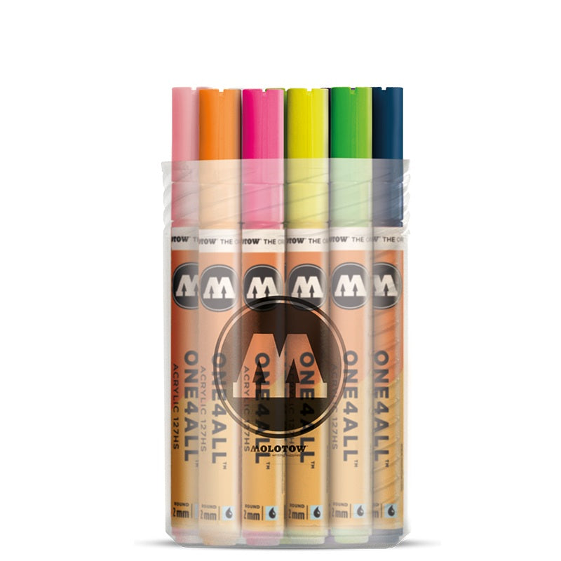 Molotow - One4all Acrylic Paint Marker -  Main Kit 1 - Set Assorted Colors Set 20 Marker - 05600055