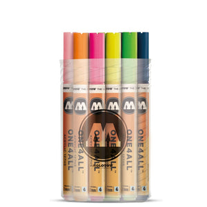 مجموعة أقلام تلوين أكريليك من مولوتو 1 مم & 2 مم مجموعة ألوان متنوعة 20 قلم - 05600055