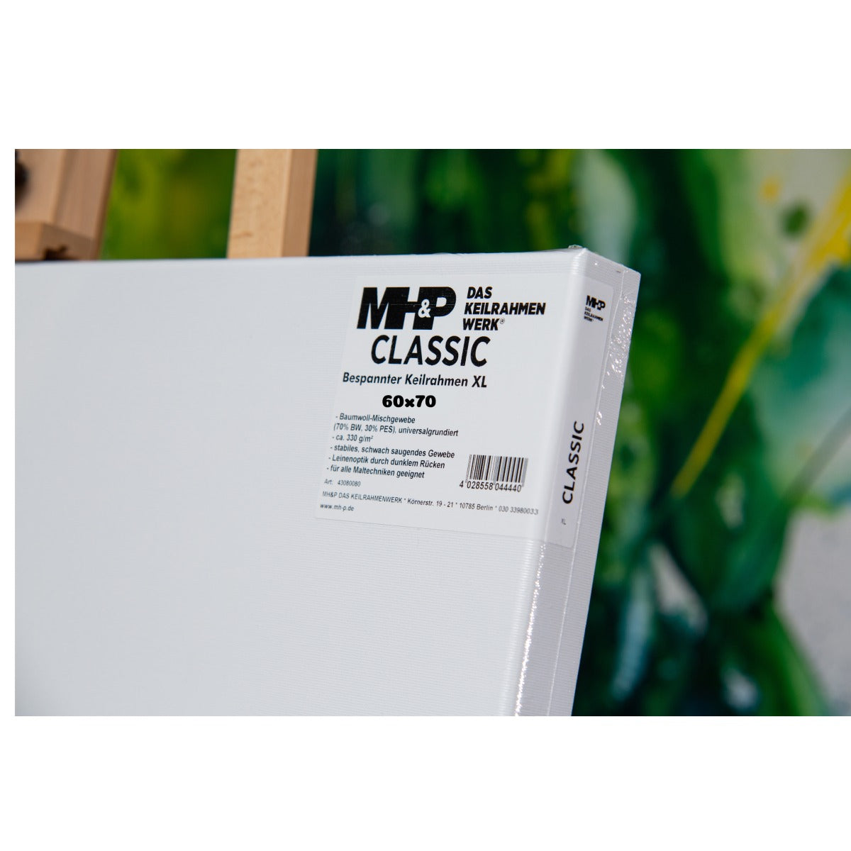 MH&amp;P-Canvas 60 x 70 cm stretcher frame Classic Basic - cotton with linen finish- 03250016