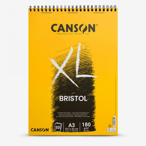 Canson-Xl Bristol Spiral Pad -180gsm - 50 Sheets  A3(29.7 x 42 cm) -07021825