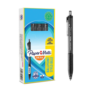 Paper Mate InkJoy 300RT Retractable Ballpoint Pens | Medium Point (1.0 mm) | Black | 12 Count - 17250302