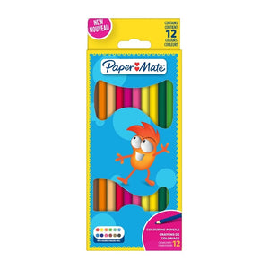 أقلام رصاص بيبر ميت للأطفال حافظة خشبية لتلوين 12 قلم