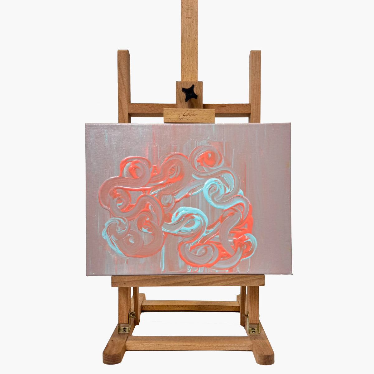 Pink &amp; Teal Swirl by Sarah Al Harbi