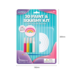 MOGTOY- 3d Paint & Squishy Rainbow Kit- 17290033